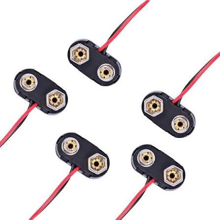 9V Battery Snap Connector Cable (PP3 Battery Clip)